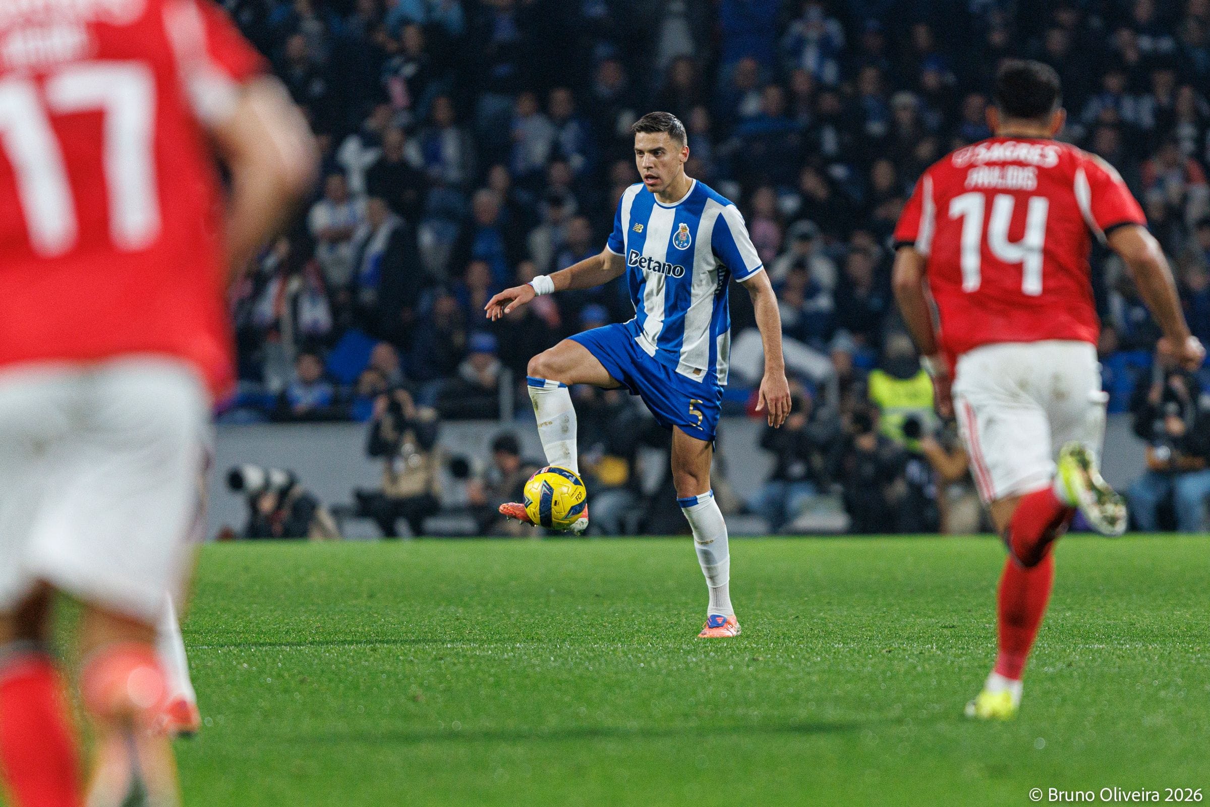 Porto's number 5, Polish defender Jan Bednarek.