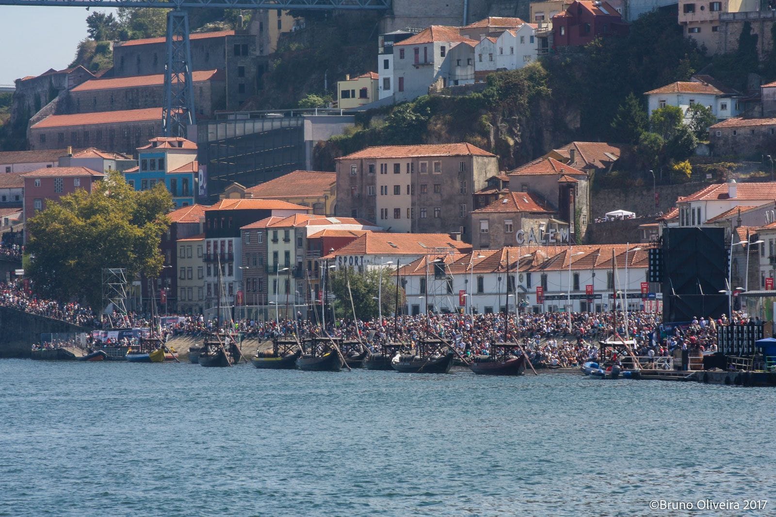 In previous editions of the Red Bull Air Race, crowds packed every possible spot along the riverbanks!